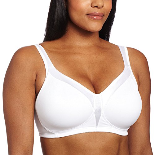 Playtex Damen 18 Hour Sensational Sleek Wirefree Bras, Weiß, 85D von Playtex