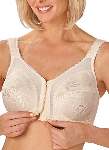 Playtex Damen 18 Stunden Bügelloser Flex-Rücken Us4695 BH mit voller Abdeckung, Undurchsichtige, Light Sand, 100D von Playtex