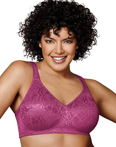 Playtex Damen 18-Stunden-Lift, kabelloser Unterstützung, vollflächiger drahtloser täglichen Komfort BH mit voller Abdeckung, Dahlien-Rosa, 80B von Playtex