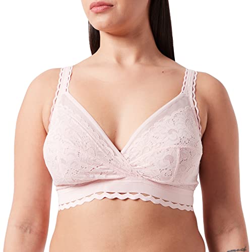 Playtex Damen Bh Ohne Bügel Recycled Classic Lace Support Soft Cup x1, Rosa, 95B von Playtex