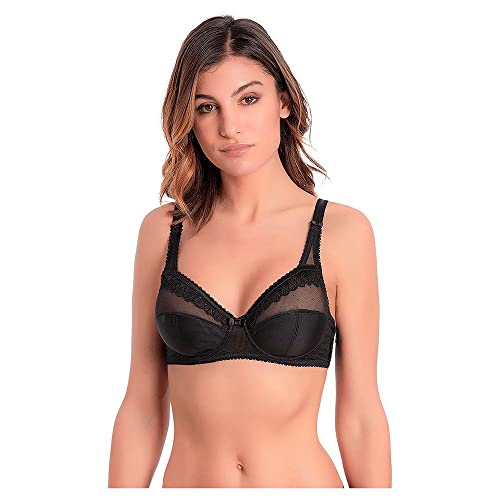 Playtex Damen Bügel-BH mit Zauberkreuz für perfekte Unterstützung & Halt Mikrofaser x1 Bh, Schwarz, 80D von Playtex