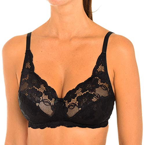 Playtex BH Essential Elegance ohne Bügel, Spitze, Damen x1 Schwarz 90D von Playtex