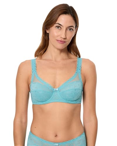 Playtex Damen Bügel Recycled Classic Lace Support Soft Cup x1 Bh, Blau, 85E Playtex Damen Bügel Recycled Classic Lace Support Soft Cup x1 Bh, Blau, 85E von Playtex