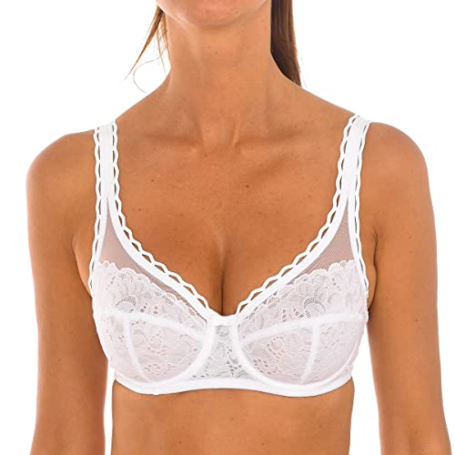 Playtex Damen Bügel Recycled Classic Lace Support Soft Cup x1 Bh, Weiss, 85C von Playtex