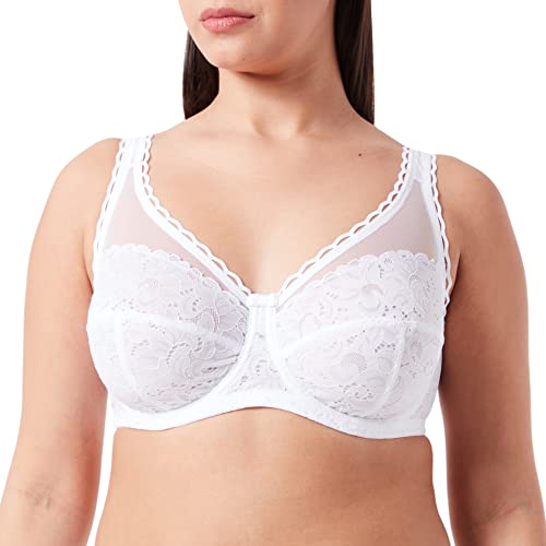 Playtex Damen Bügel Recycled Classic Lace Support Soft Cup x1 Bh, Weiss, 85C von Playtex