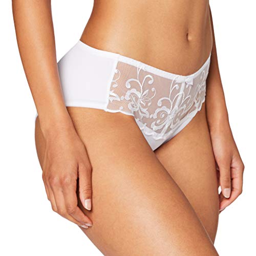 Playtex Damen Midi-Höschen Essential Elegance bequem & elegant Slip, Weiss, M von Playtex