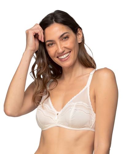 Playtex BH für Damen, Secret Comfort, Vollschalen-Bügel-BH, 1 Stück Weiß 90D von Playtex