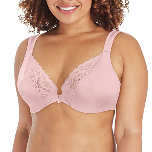 Playtex Damen Secrets Dreamwire Front Close No Poke Smoothing, Moisture Wicking Bras for Women, rutschfeste Träger BH, Blickdicht, Pink, Pirouette, 90E von Playtex