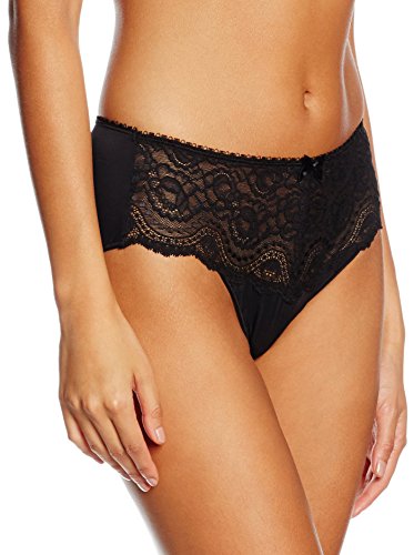 Playtex Damen Flower Elegance Midi x1 Slip, Schwarz, M von Playtex