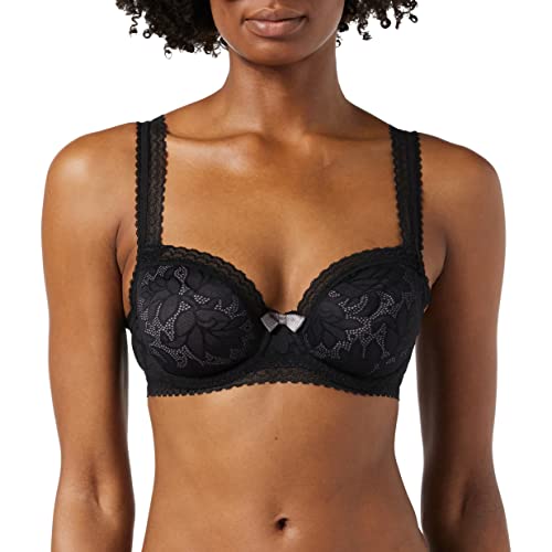 Playtex BH mit unsichtbarer Eleganz Bügel und Spitze x1 Damen, Schwarz, 75D von Playtex