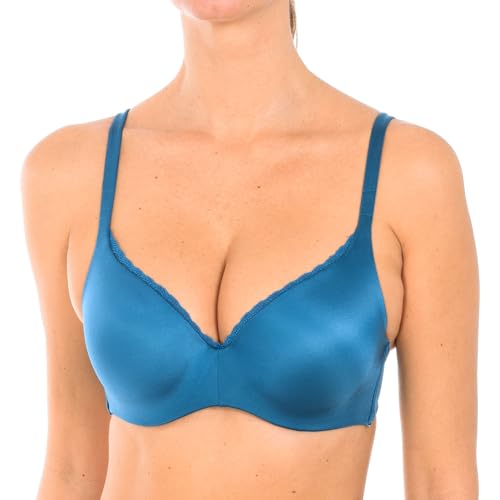 Playtex Damen Unsichtbarer 24 Stunden Bügel-BH, Blau (Patina Blue), 75C von Playtex