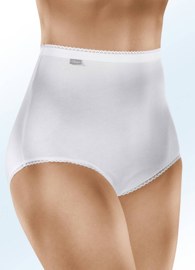 Playtex Dreierpack Slips in extra hoher Form, Weiss, Größe 42 von Playtex