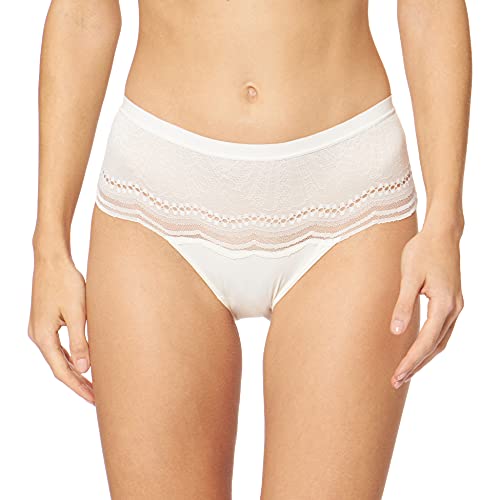 Playtex Damen Midi Secret Comfort Panty mit Bauch-Shaping Slip, Weiss, XL von Playtex