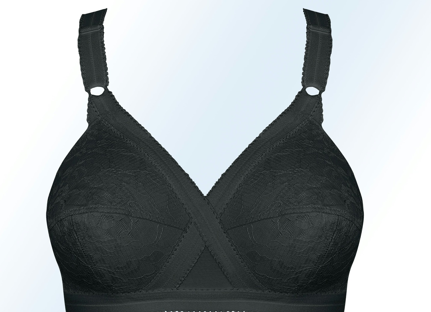 Playtex BH in Zauberkreuz-Schnittform, Cup B, Spar-Zweierpack, 2X Schwarz, Größe 85 von Playtex