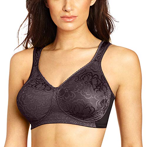 PLAYTEX Women's 18-Hour Ultimate Lift and Support Wire-Free Full Coverage Bra #4745, Black, 36C von Playtex