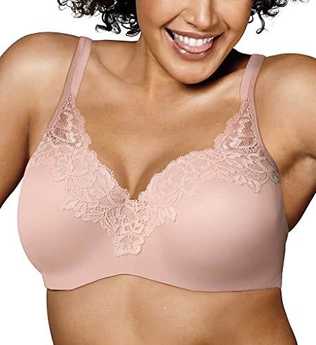 Playtex Women's Secrets Body Revelations Underwire Bra, Sandshell/Mother of Pearl Lace Combo, 40DDD von Playtex
