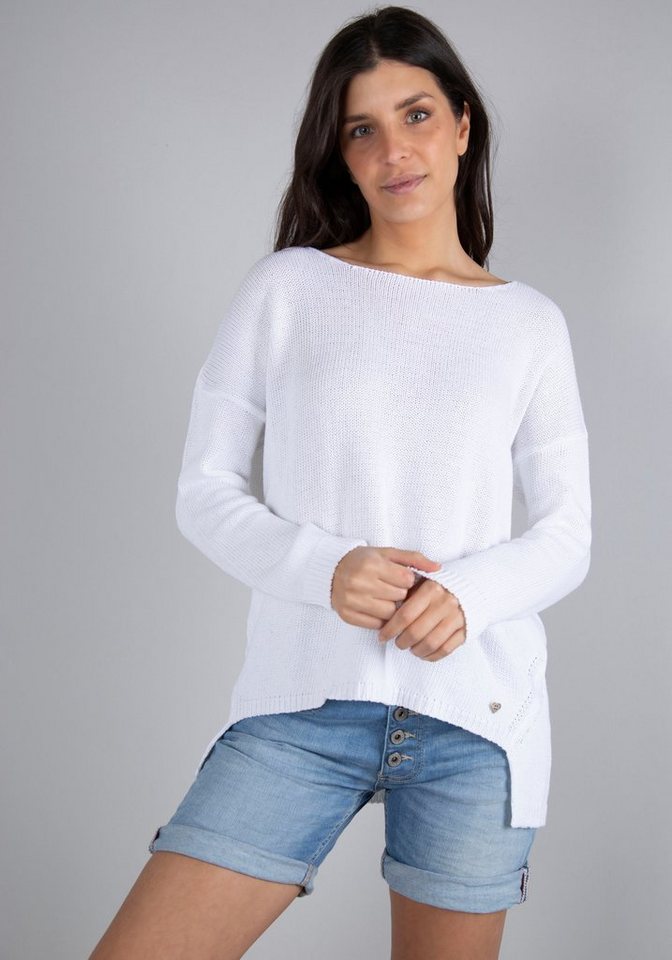 Please Jeans Rundhalspullover PL-M49 in schöner Melange-Optik, One Size von Please Jeans