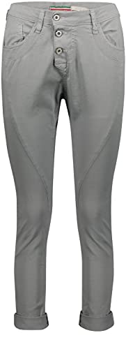 Please Damen Freizeit Hose P 78A_DR7N3N-P78A Boyfriend XXS XS S M L XL Grau Grün, Größe:L, Farbe:Circular Grey 3960 von Please