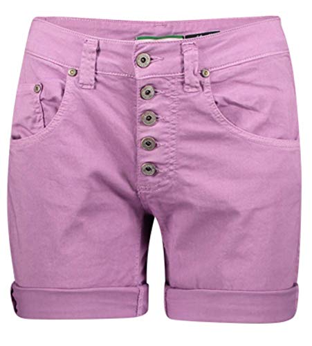 Please Damen Freizeit Short P88A Boyfriend XXS XS S M L XL Weiss Schwarz Beige Blau Grün Orange Rosa Lila Oliv Neon, Größe:L, Farbe:Nitro Violet (3405) von Please