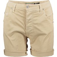 Please Damen Short D 85B_CV9N3N-D0A0 Regular Fit - Weiss Grün Beige von Please