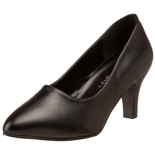 Pleaser Pink Label DIVINE-420W, Damen Plateau Pumps, Schwarz (Schwarz (Blk Faux Leather)), 43 EU (10 Damen UK) von Pleaser