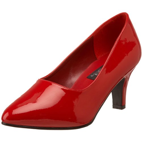 Pleaser Pink Label Damen Divine-420W Pumps, Rot (Rot (Red Pat)), 43 EU von Pleaser Pink Label