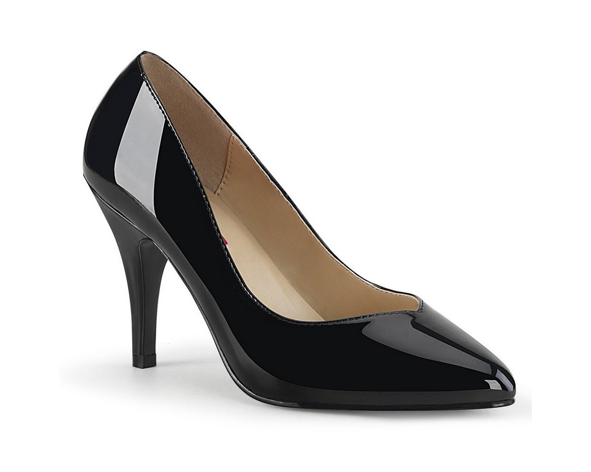 Pleaser Pink Label Sale DREAM-420W extrabreite Pleaser High-Heels Pumps schwarz Lack Größ High-Heel-Stiefel von Pleaser Pink Label