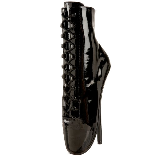 Devious BALLET-1020 Damen Fetish Heels, Blk Pat, 41 EU von Pleaser