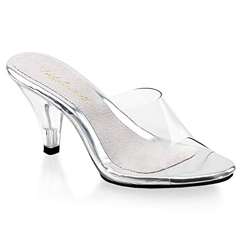 Fabulicious BELLE-301, Damen Offene Sandalen mit Keilabsatz, Transparent (Clr/Clr), 36 EU (3 UK) von Pleaser