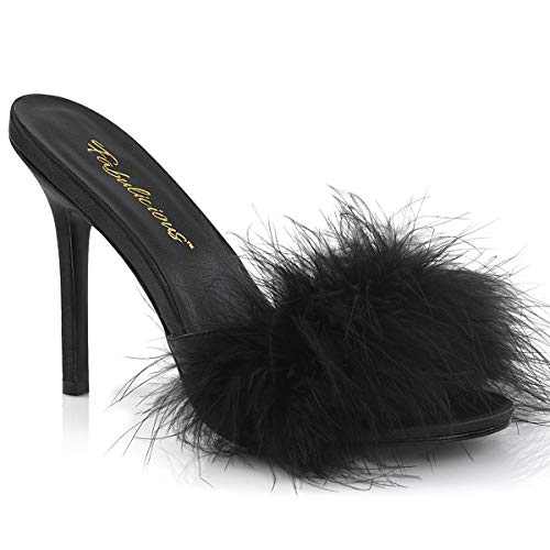 Pleaser Fabulicious Women's Classique-01F Marabou Slipper von Fabulicious