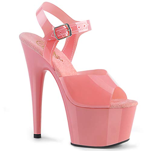 Pleaser ADORE-708N Damen Plateau High Heels, TPU (Thermo Polyurethan) Baby Pink, EU 36 (US 6) von Pleaser