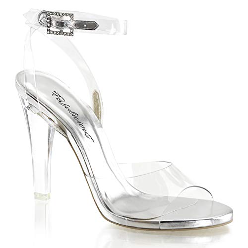 Pleaser Clearly-406C, Damen Plateau, Transparent (Clr Lucite), 40 EU von Fabulicious