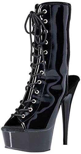 Pleaser DELIGHT-1016 Blk Pat/Blk UK 7 (EU 40) von Pleaser