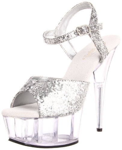 Pleaser DELIGHT-609 WHT Pat/WHT UK 5 (EU 38) von Pleaser