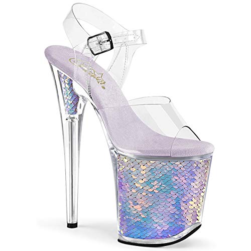 Pleaser Damen FLAMINGO-808MC Plateau High Heels Sandalette Lavendel 40 EU Pleaser Damen FLAMINGO-808MC Plateau High Heels Sandalette Lavendel 40 EU von Pleaser