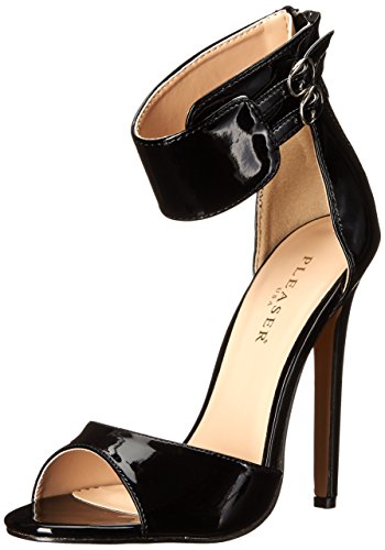 Pleaser Damen Sexy-19 Geschlossene Sandalen, Schwarz (Schwarz (Blk Pat)), 38 EU von Pleaser