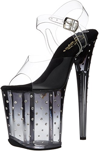 Pleaser Damen Stardust-808T Sandalen, Transparent (Transparent), 35 EU von Pleaser