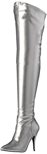 Pleaser Damen Verführungs-3000 Pferde Regenjacke, Silber, 37 EU von Pleaser