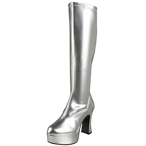 Pleaser Exotica-2000, Damen Stiefel, Silber (Silver), 36 EU (3 UK) von Pleaser