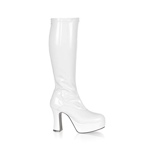 Pleaser Exotica-2000, Damen Stiefel, Weiß (White), 40 EU (7 UK) von Funtasma