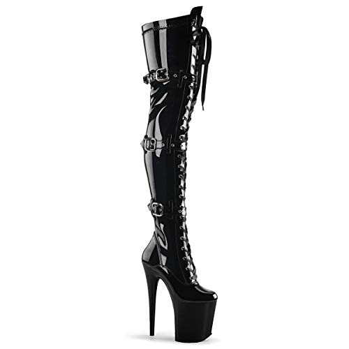 Pleaser FLAMINGO-3028,Blk Str Pat Blk,36 EU Pleaser FLAMINGO-3028,Blk Str Pat Blk,36 EU von Pleaser