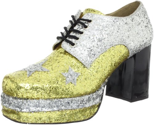 Pleaser Glamrock-02, Herren SchnürHalbschuhe, Silber (silver-gold), 43.5 von Pleaser