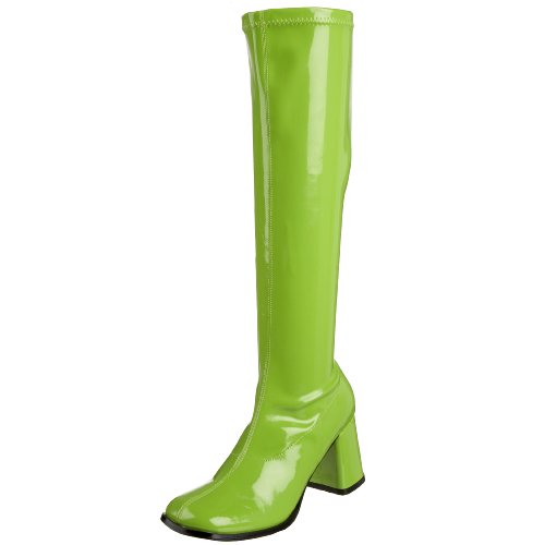 Pleaser Gogo300/yl, Damen Stiefel, Green (Lime), 40 EU von Funtasma