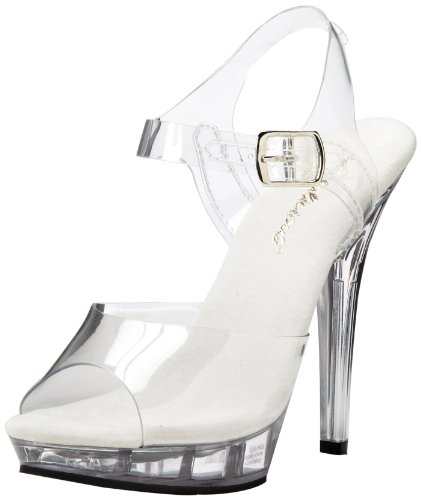 Pleaser Pleaser Lip-108 Damen Pumps, Damen Sandalen, Transparent (clear), 39 EU (6 UK) von Fabulicious