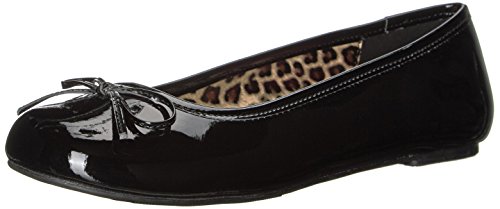 Pleaser Pink Label Damen Anna-01 Geschlossene Ballerinas, Schwarz (Blk Pat), 45 EU von Pleaser