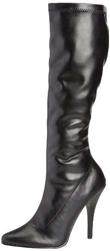 Pleaser SEDUCE-2000 Damen Stiefel, Gr. 38 ( 5 UK), Schwarz (Blk str puUK) von Pleaser