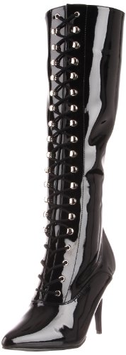 Pleaser VANITY-2020, Damen Langschaft Stiefel, Schwarz (Schwarz (Blk Pat)), 40 EU (7 Damen UK) von Pleaser