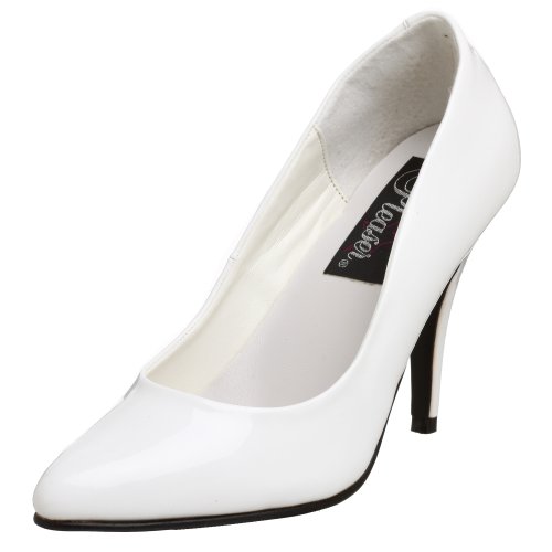 Pleaser vanity-420, Design schwarzer Schuh Damen, weiß - Blanco(Lack Weiß) - Größe: 46 EU von Pleaser