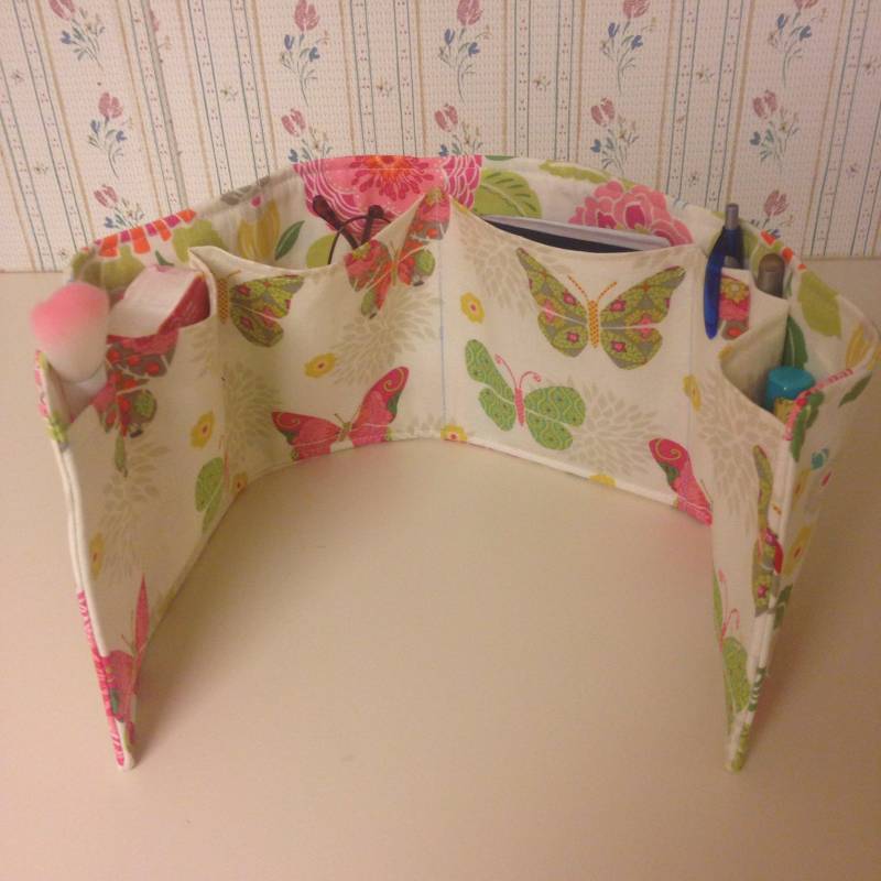 Garten Der Schmetterlinge/Garten Blumenmuster Purse Organizer Einsatz 23" Lang von Pleasingtodeye