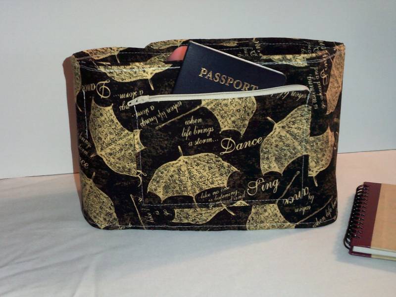 Garten-Refugium | Wenn Das Leben Einen Sturm Bringt... Tanz Design Purse Organizer Einsatz 29" Lang von Pleasingtodeye